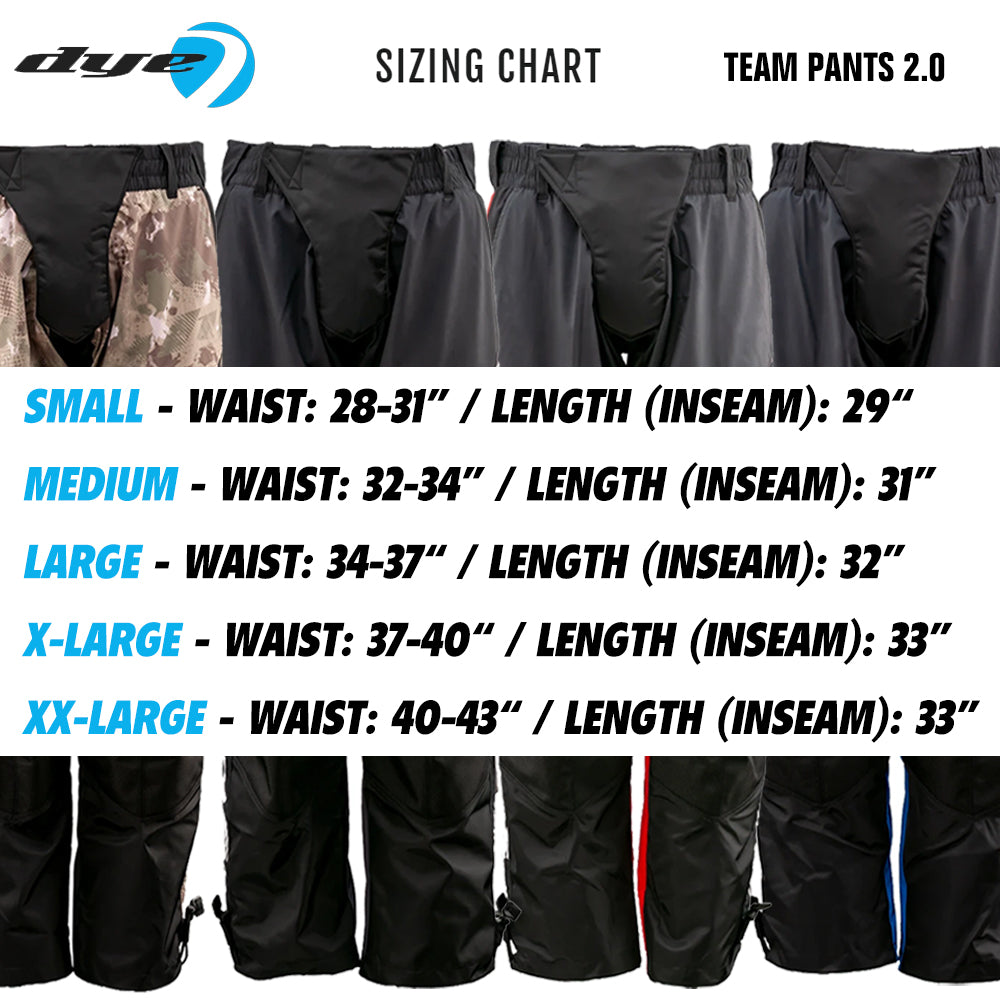 Dye Team Paintball Pants 2.0