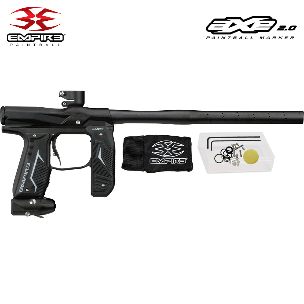 Empire Axe 2.0 Electronic Tournament Paintball Gun Marker - Full Auto - Dust Black