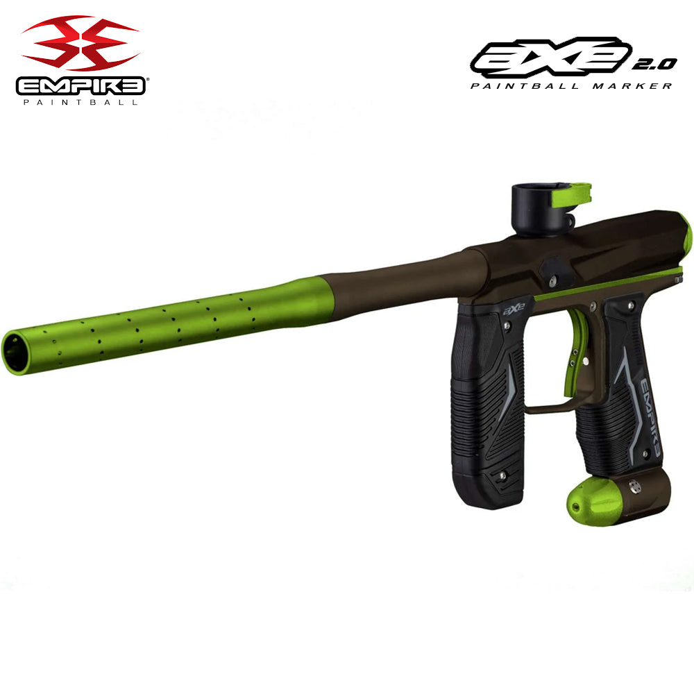 Empire Axe 2.0 Electronic Tournament Paintball Gun Marker - Full Auto - Dust Brown / Dust Green