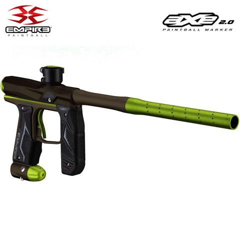 Empire Axe 2.0 Electronic Tournament Paintball Gun Marker - Full Auto - Dust Brown / Dust Green