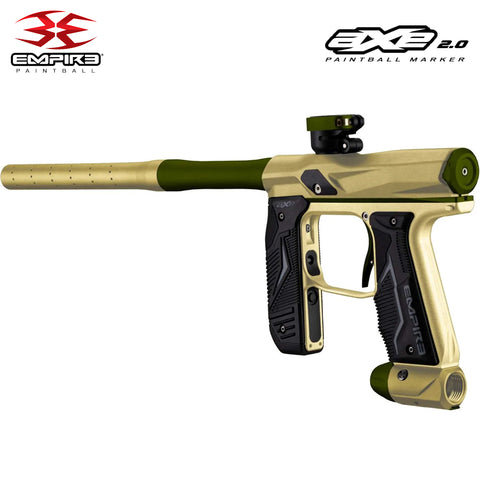 Empire Axe 2.0 Electronic Tournament Paintball Gun Marker - Full Auto - Dust Tan / Dust Olive