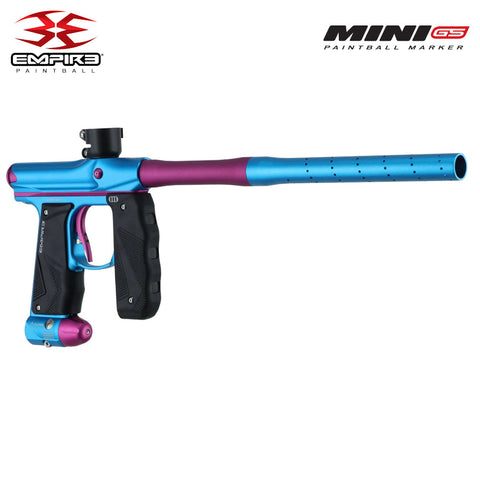 Empire Mini GS Electronic Paintball Gun .68 Caliber - Full Auto - Dust Light Blue / Dust Pink - 2pc Barrel