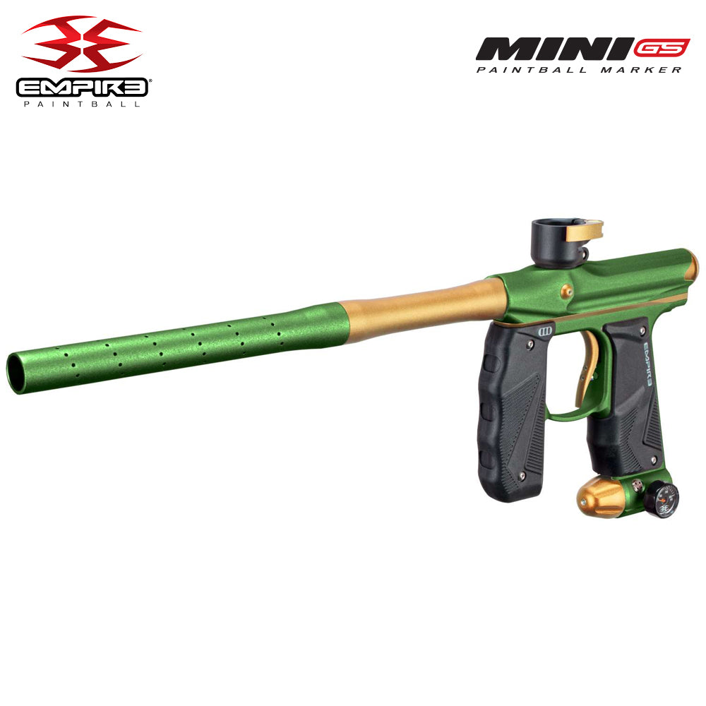 Empire Mini GS Electronic Paintball Gun .68 Caliber - Full Auto - Dust Olive / Dust Tan 2-pc Barrel