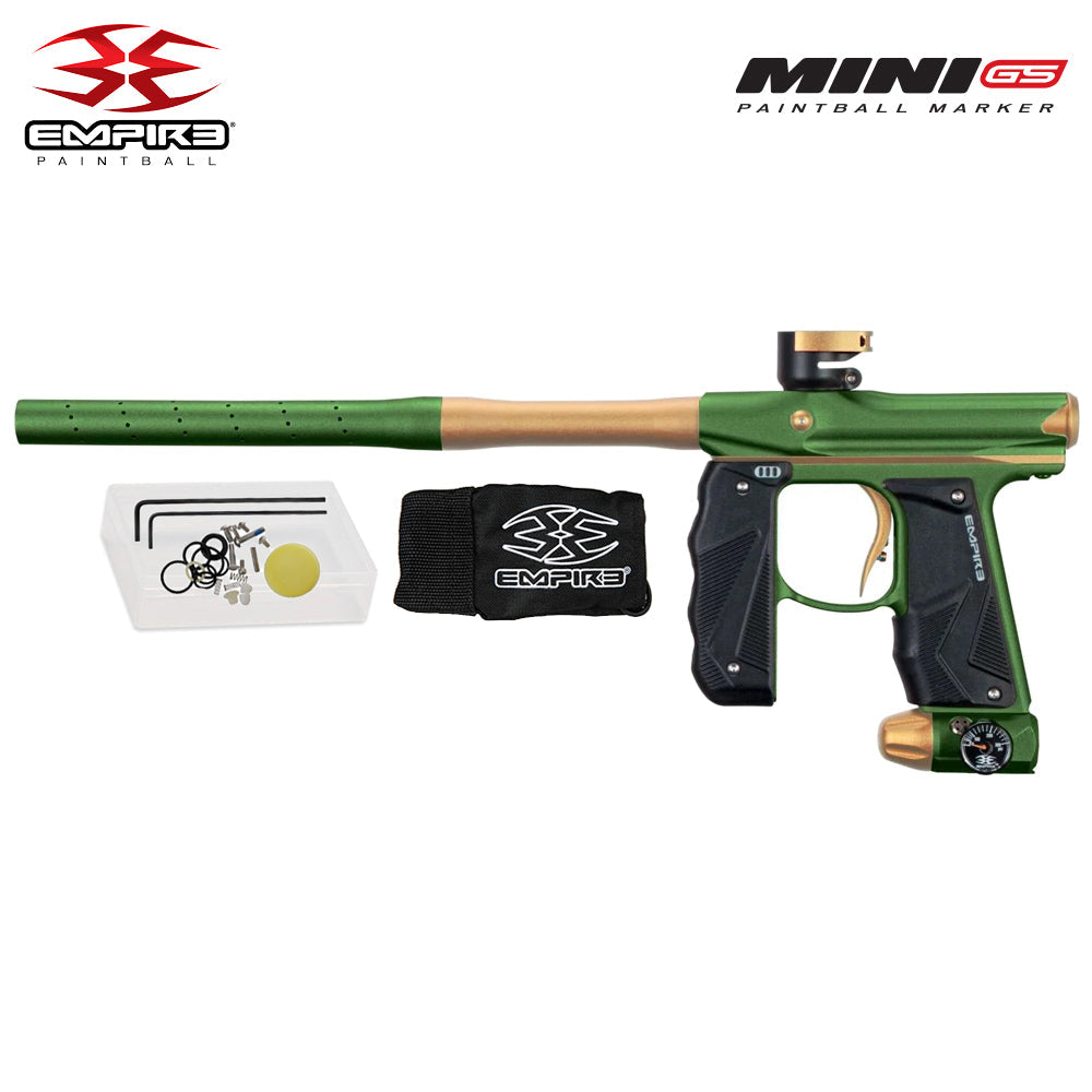 Empire Mini GS Full Auto Paintball Gun Marker w/ 48/3000 HPA Tank, Empire Halo Too Loader, HK Army HSTL Thermal Mask, 4-Pod Harness & (4) Pods Starter Package