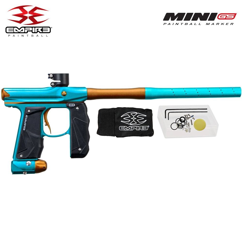 Empire Mini GS Full Auto Paintball Gun Marker w/ 48/3000 HPA Tank, Empire Halo Too Loader, HK Army HSTL Thermal Mask, 4-Pod Harness & (4) Pods Starter Package