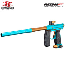 Empire Mini GS Electronic Paintball Gun .68 Caliber - Full Auto - Dust Aqua / Dust Orange 2-pc Barrel