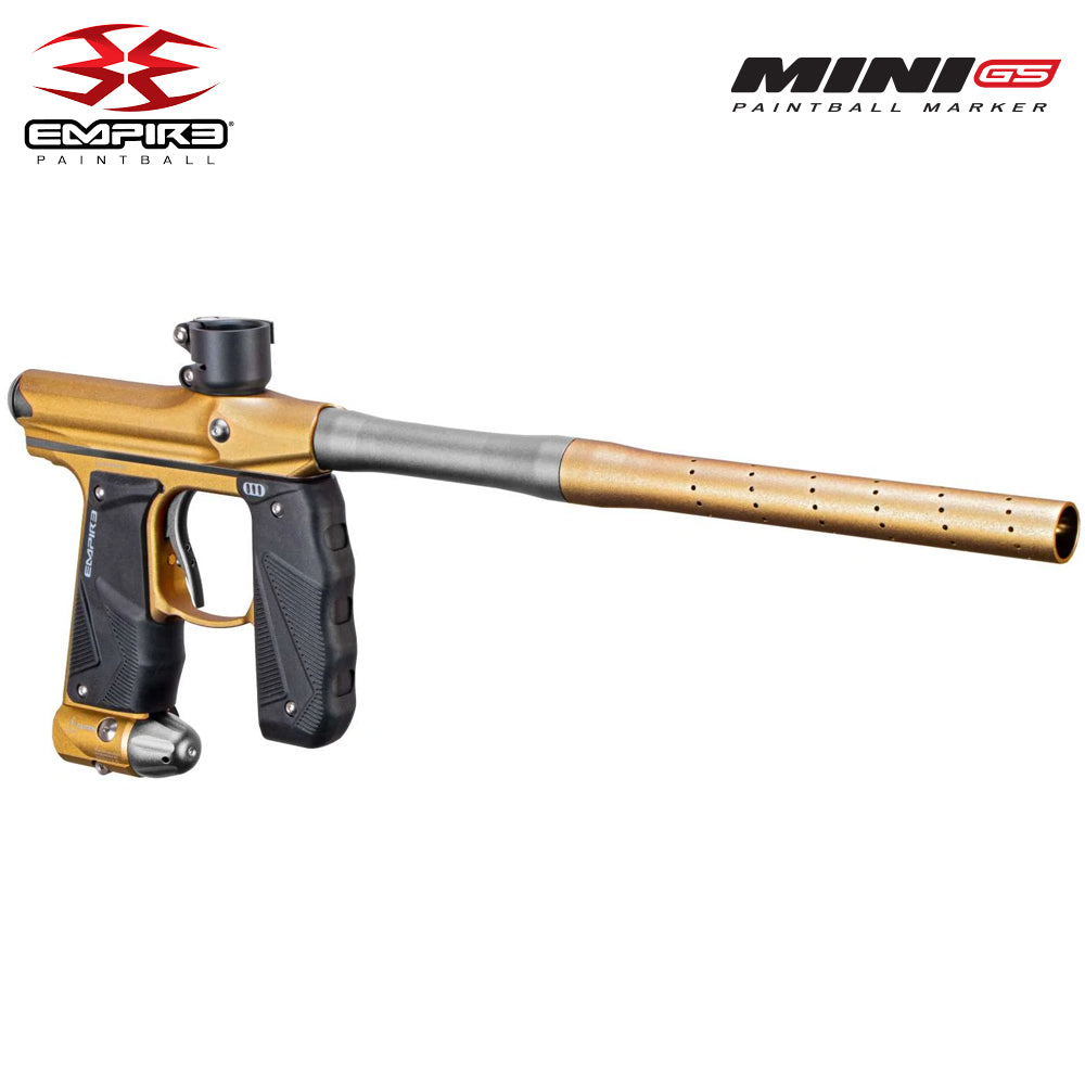 Empire Mini GS Full Auto Paintball Gun Marker w/ 48/3000 HPA Tank, Empire Halo Too Loader, Empire Helix Thermal Mask, Neck Protector, 4+3 Harness & (4) Pods Starter Package