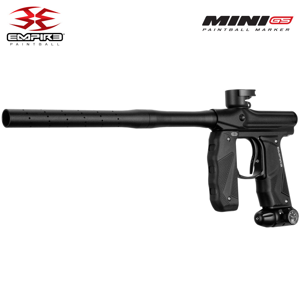 Empire Mini GS Full Auto Paintball Gun Marker w/ 48/3000 HPA Tank, Empire Halo Too Loader, Empire Helix Thermal Mask, Neck Protector, 4+3 Harness & (4) Pods Starter Package