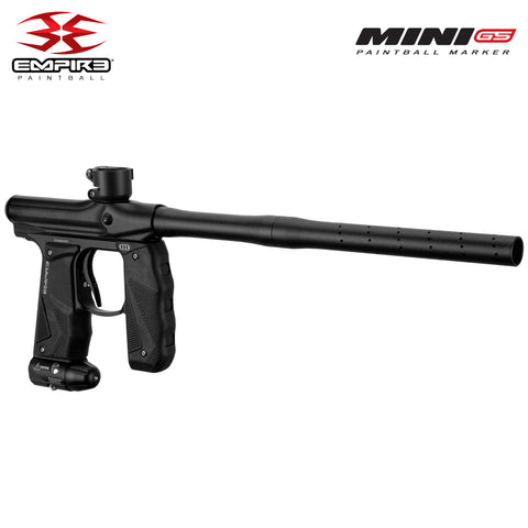 Empire Mini GS Electronic Paintball Gun .68 Caliber - Full Auto - Dust Black 2-pc Barrel