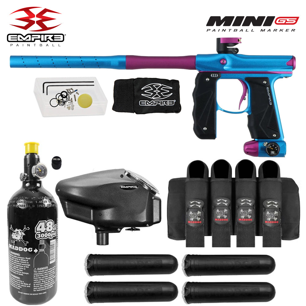 Empire Mini GS Advanced Electronic HPA Paintball Gun Package