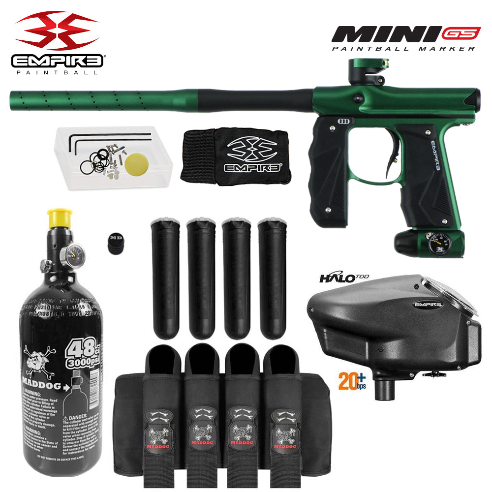 Empire Mini GS Advanced Electronic HPA Paintball Gun Package