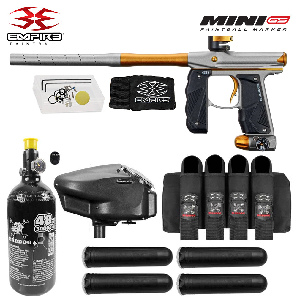 Empire Mini GS Advanced Electronic HPA Paintball Gun Package