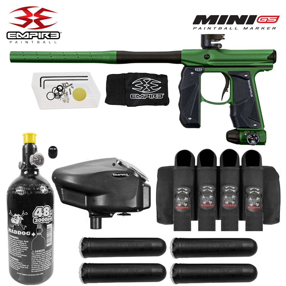 Empire Mini GS Advanced Electronic HPA Paintball Gun Package