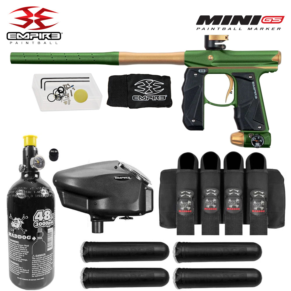 Empire Mini GS Advanced Electronic HPA Paintball Gun Package