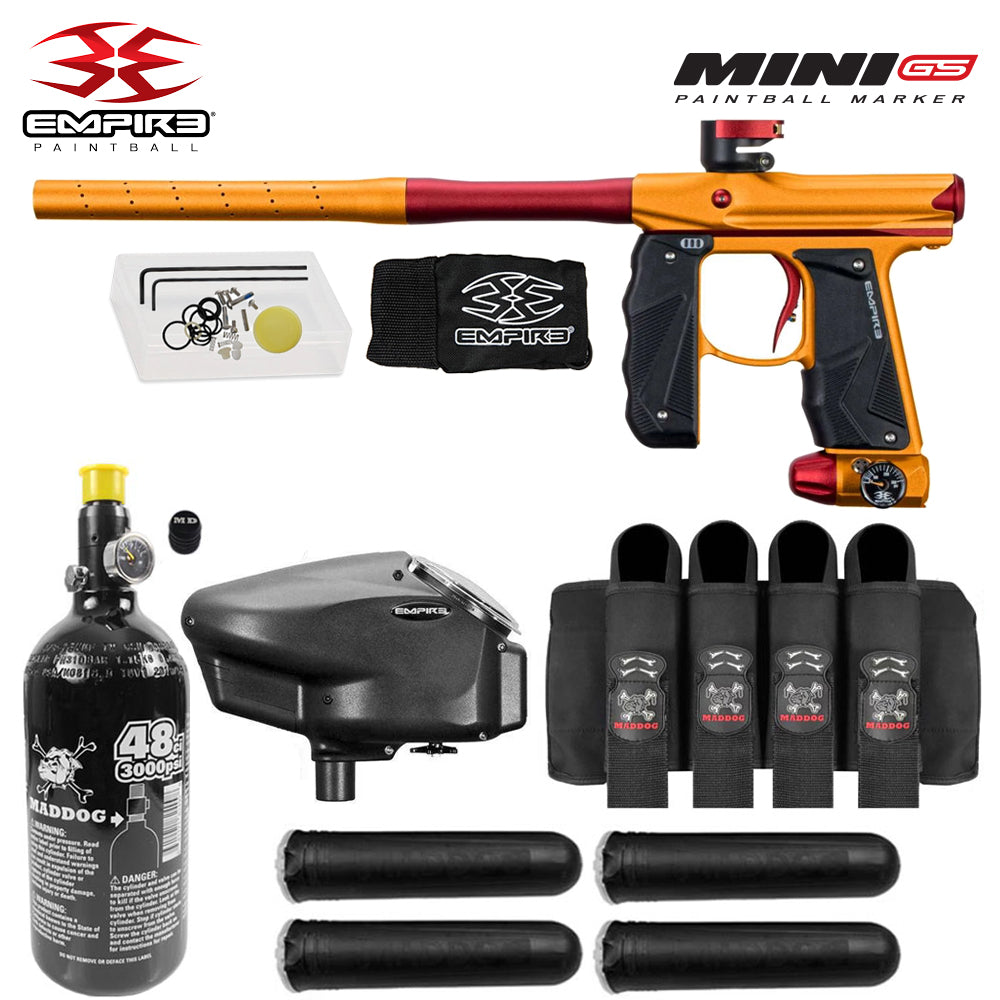 Empire Mini GS Advanced Electronic HPA Paintball Gun Package
