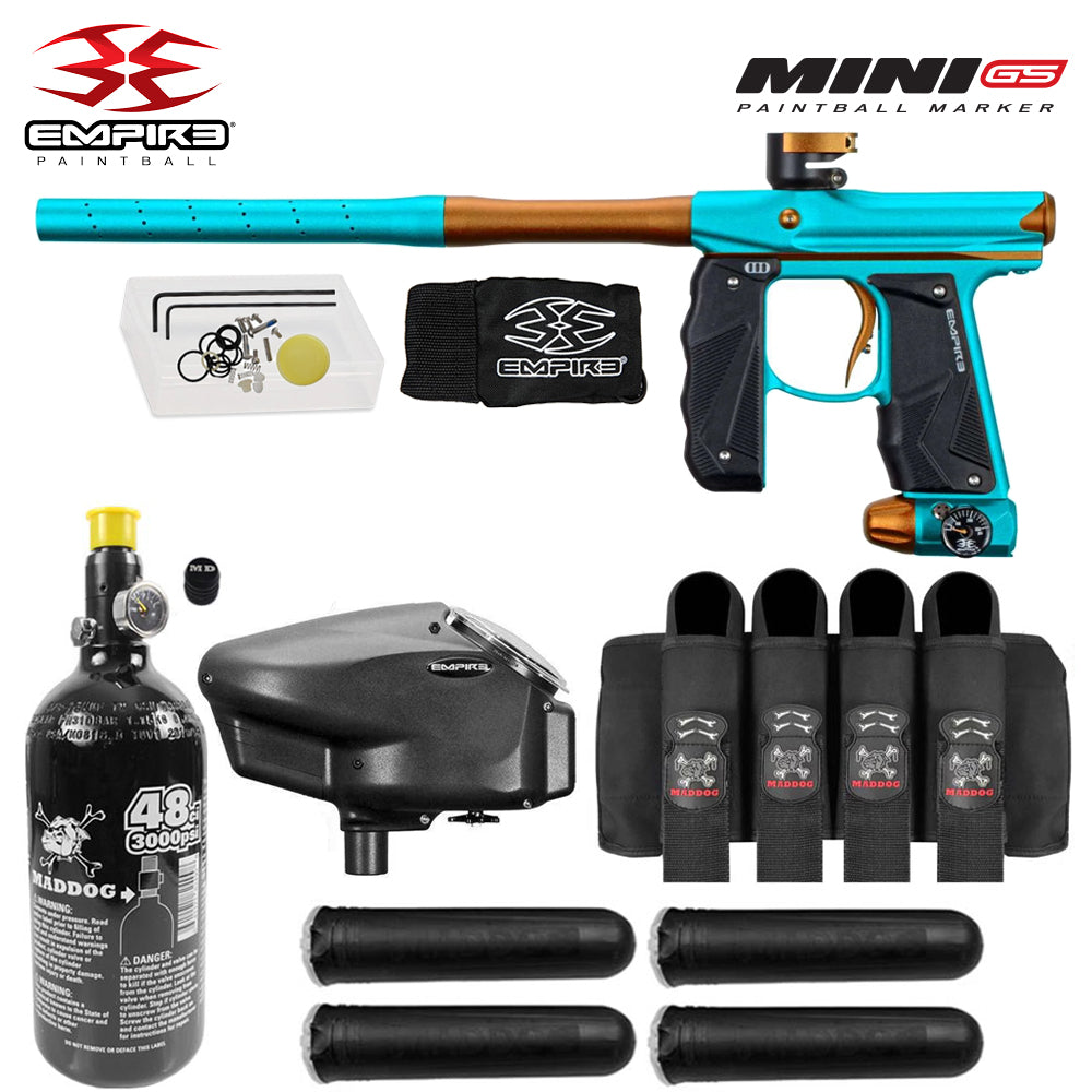 Empire Mini GS Advanced Electronic HPA Paintball Gun Package