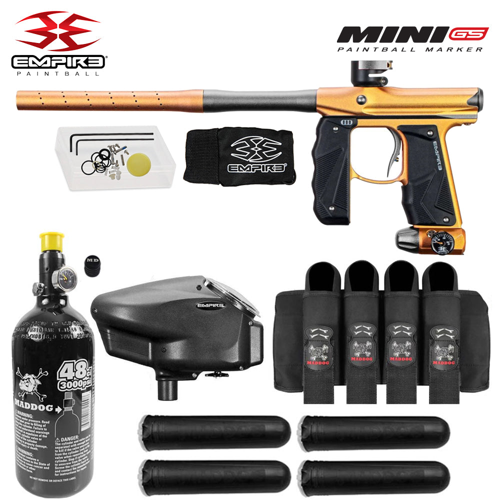 Empire Mini GS Advanced Electronic HPA Paintball Gun Package