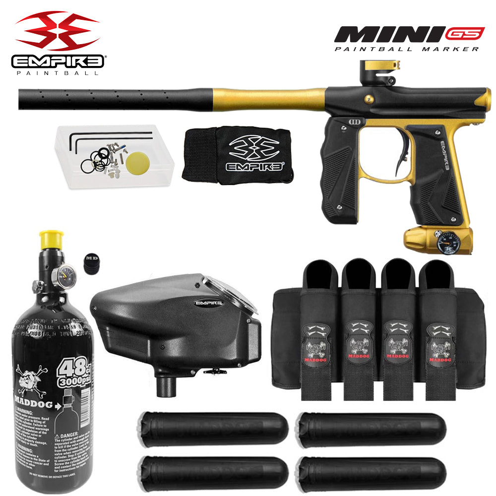 Empire Mini GS Advanced Electronic HPA Paintball Gun Package
