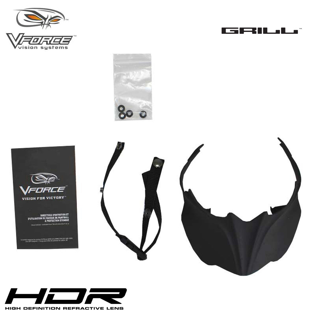V-Force Grill Thermal Paintball Mask Goggles - SE Headstamp (HDR & Clear Lens)