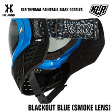 HK Army KLR Thermal Anti-Fog Paintball Mask Goggle - Blackout Blue