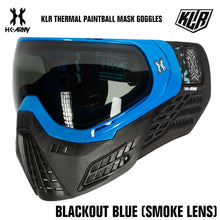 HK Army KLR Thermal Anti-Fog Paintball Mask Goggle - Blackout Blue
