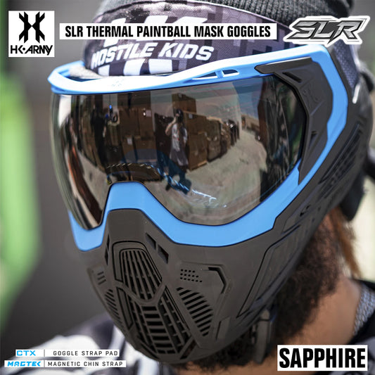 HK Army SLR Thermal Paintball Mask Goggle - Sapphire - Smoke Thermal Lens