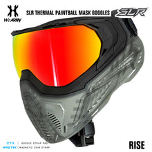 HK Army SLR Anti-Fog Thermal Paintball Mask Goggle - Rise (Black/Black/Smoke) - Scorch Thermal Lens