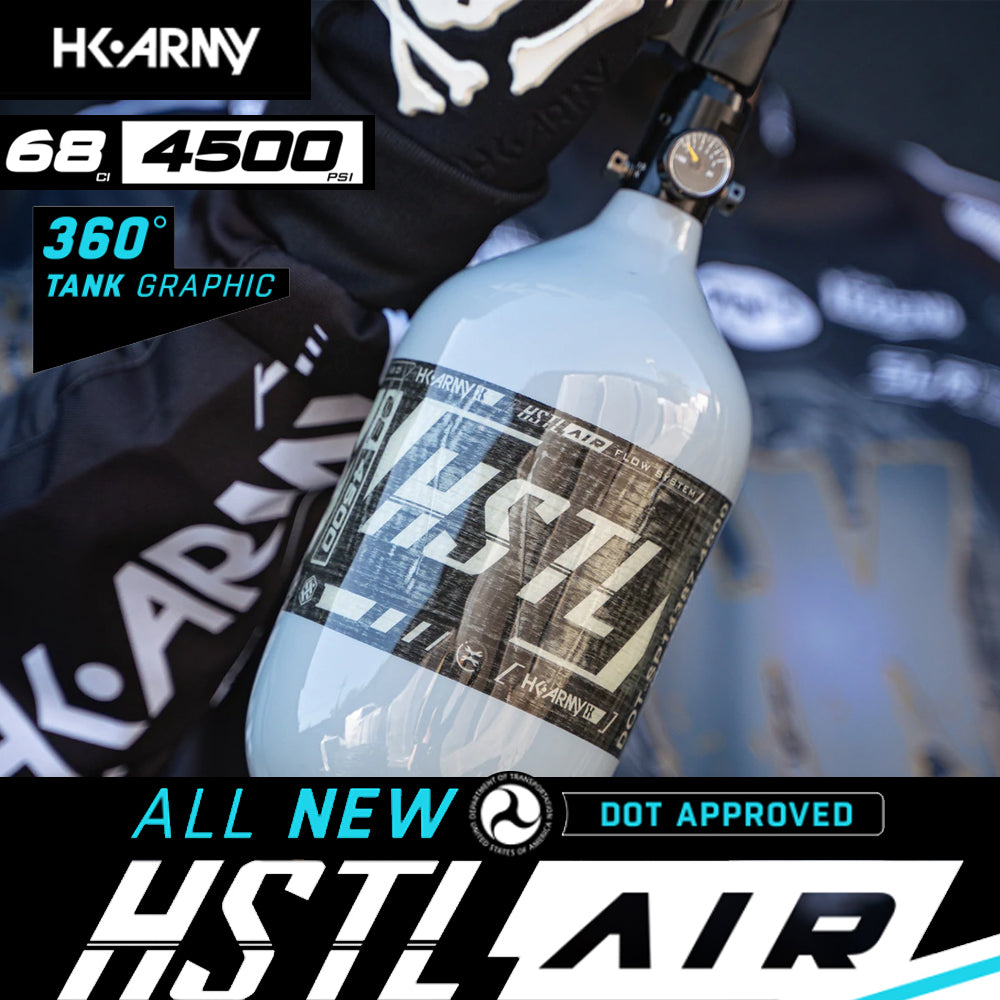 HK Army HSTL 68/4500 Carbon Fiber HPA Compressed Air Paintball Tank System - Standard Reg