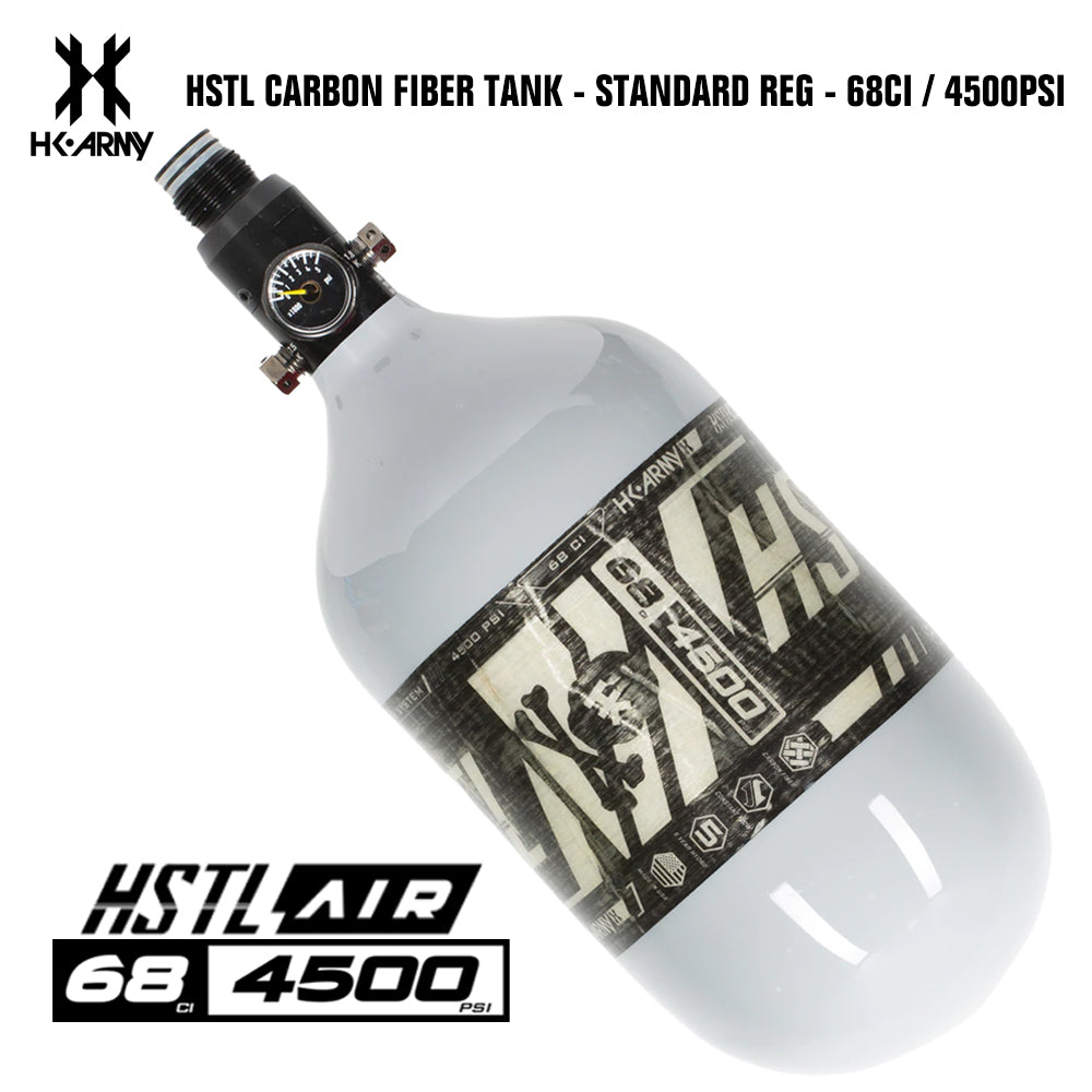 HK Army HSTL 68/4500 Carbon Fiber HPA Compressed Air Paintball Tank System - Standard Reg