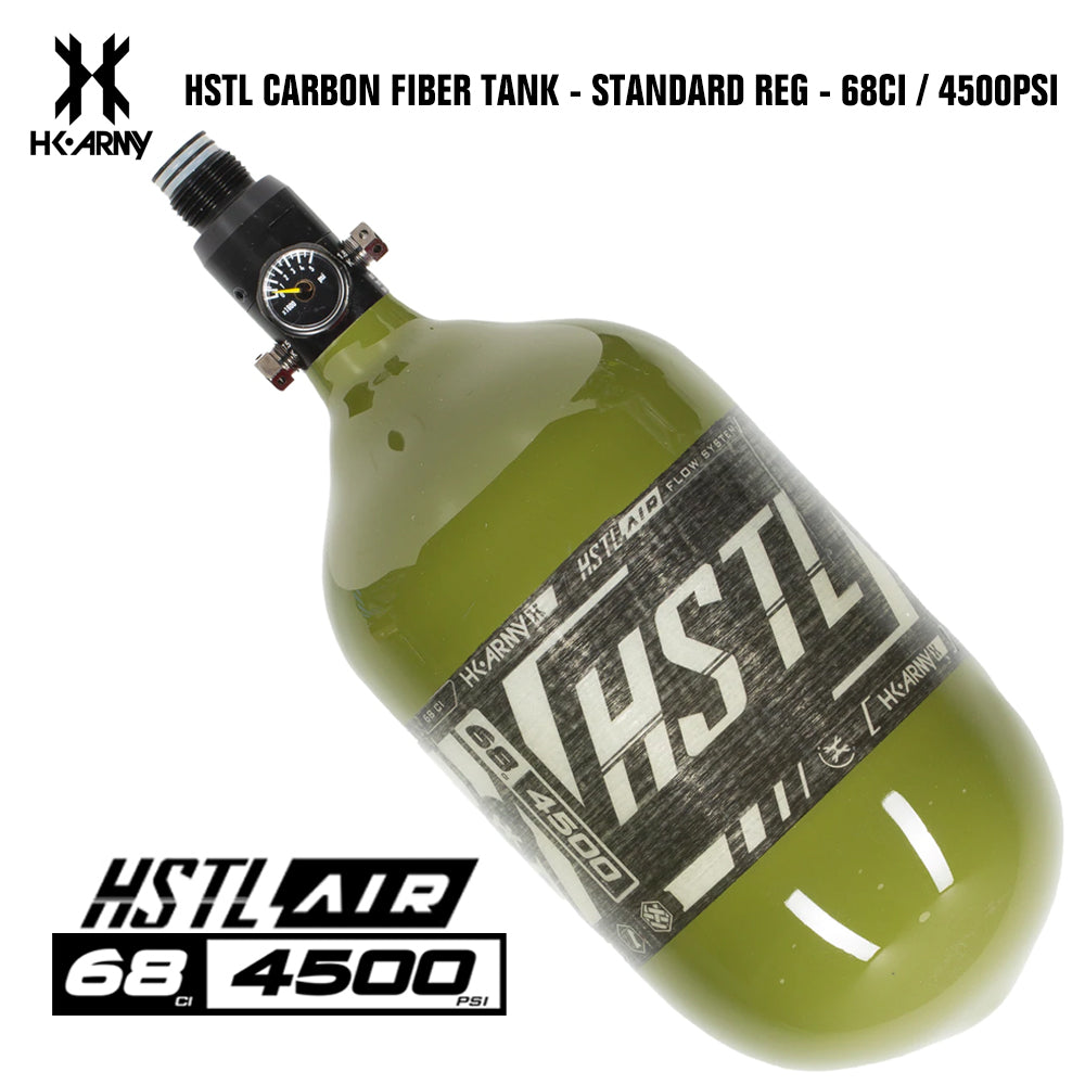 HK Army HSTL 68/4500 Carbon Fiber HPA Compressed Air Paintball Tank System - Standard Reg