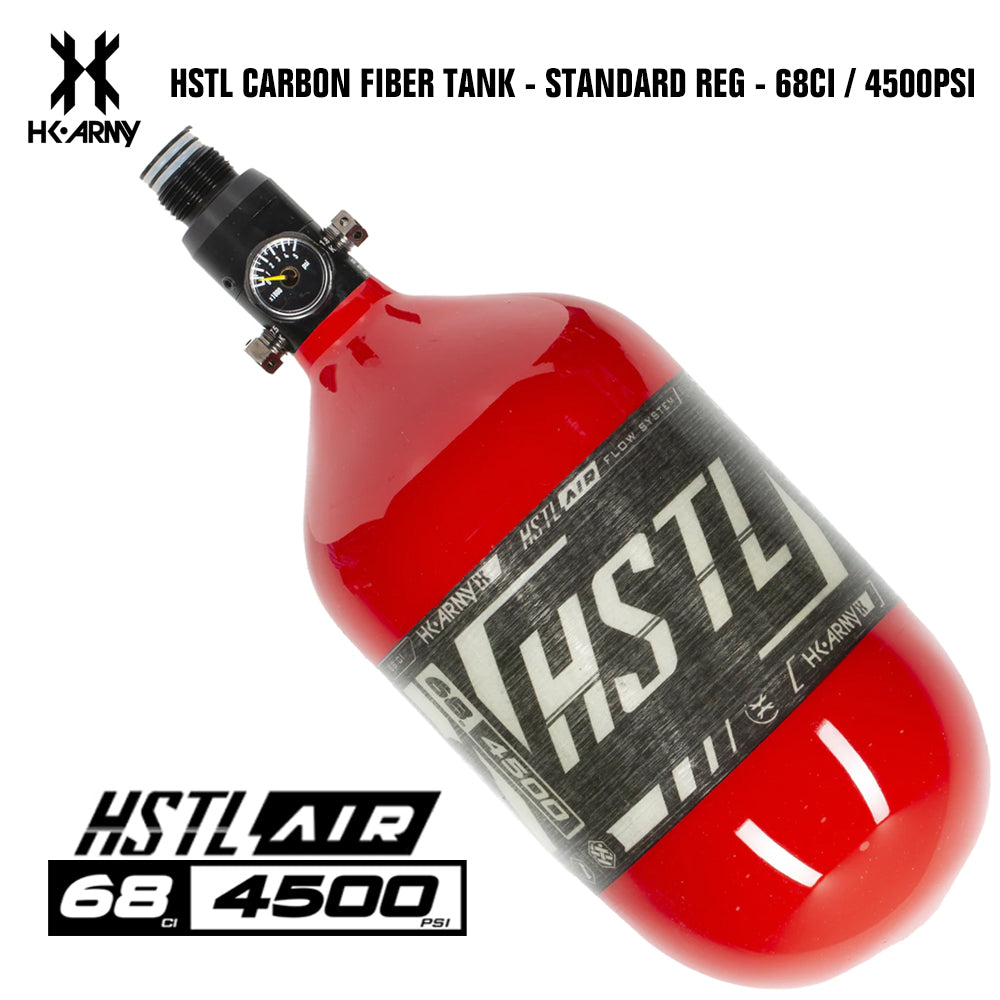 HK Army HSTL 68/4500 Carbon Fiber HPA Compressed Air Paintball Tank System - Standard Reg
