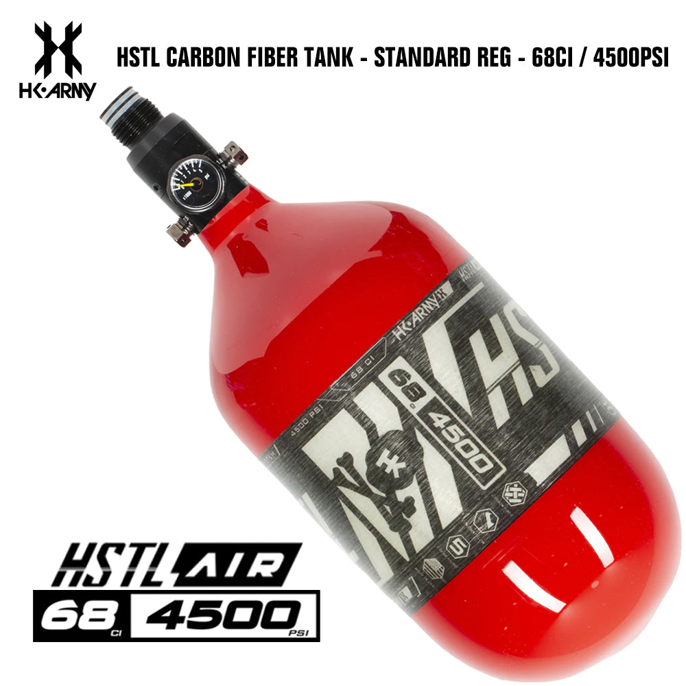 HK Army HSTL 68/4500 Carbon Fiber HPA Compressed Air Paintball Tank System - Standard Reg