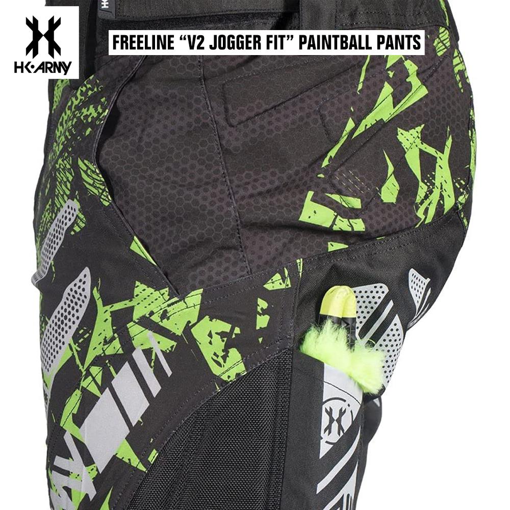 HK Army Freeline "V2 Jogger Fit" Padded Paintball Pants - Electric