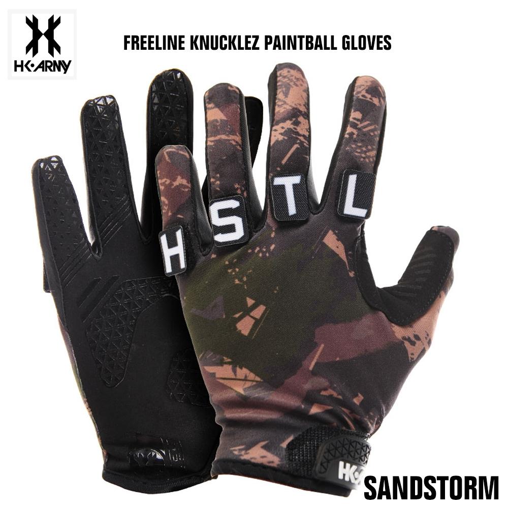 HK Army Freeline Knucklez Paintball Gloves - Sandstorm