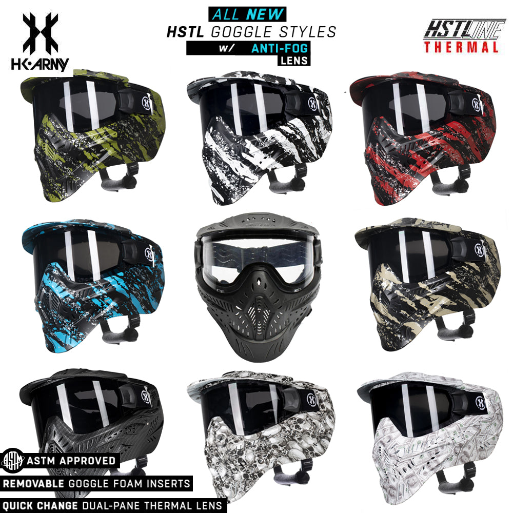 HK Army HSTL Goggle Paintball Airsoft Mask with Anti Fog Thermal Lens