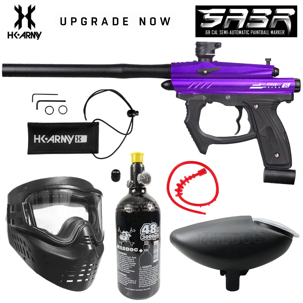 Maddog HK Army SABR Bronze HPA Paintball Gun Marker Starter Package