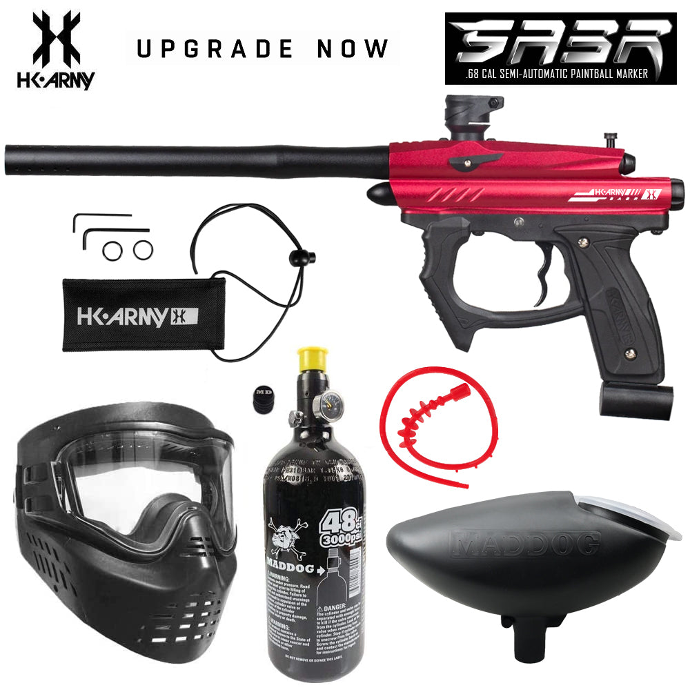 Maddog HK Army SABR Bronze HPA Paintball Gun Marker Starter Package