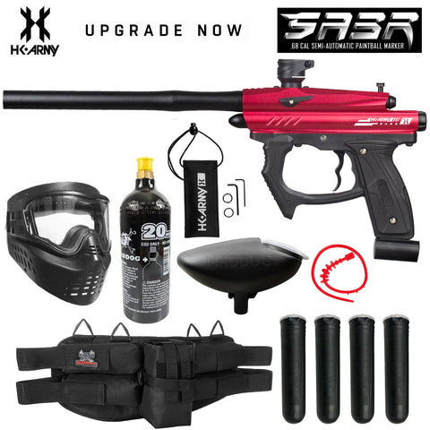 Maddog HK Army SABR Silver CO2 Paintball Gun Marker Starter Package