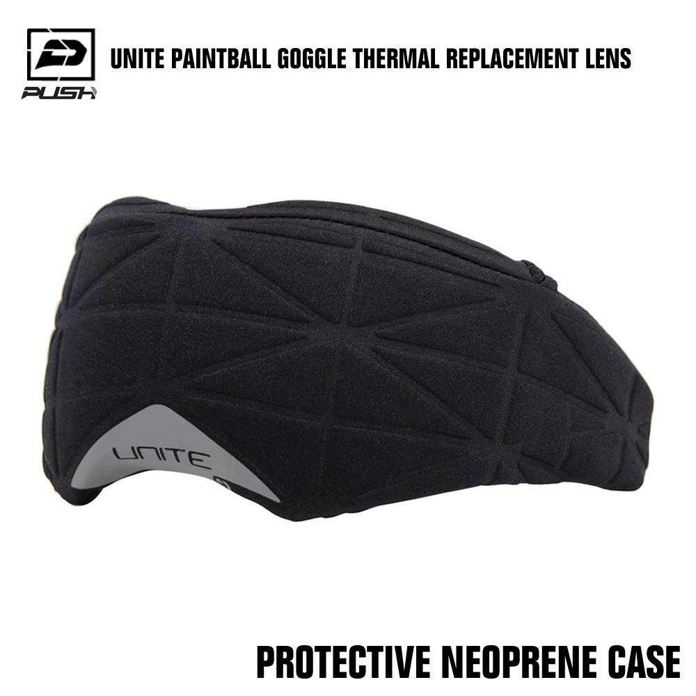 Push Unite Paintball Mask Goggle Thermal Replacement Lens w/ Protective Case - PaintballDeals.com