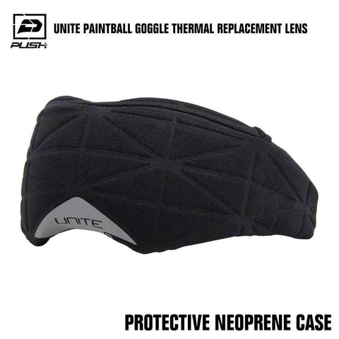 Push Unite Paintball Goggle Mask Thermal Lens w/ Protective Case - Performance REVO Red - PaintballDeals.com