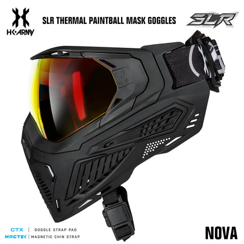 HK Army SLR Thermal Paintball Mask Goggle - Nova - Scorch Red Thermal Lens
