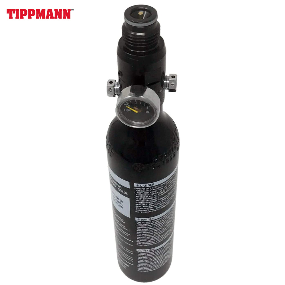 Tippmann 13ci/3000psi Aluminum Compressed Air HPA Paintball Tank - Black