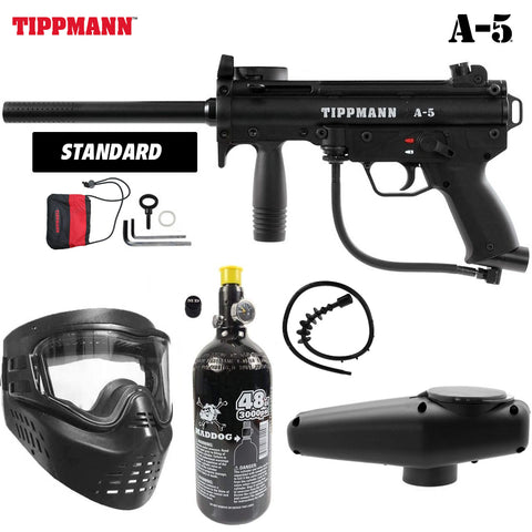 Maddog Tippmann A-5 Bronze Paintball Gun Marker Starter Package