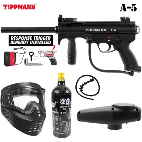 Maddog Tippmann A-5 Bronze Paintball Gun Marker Starter Package
