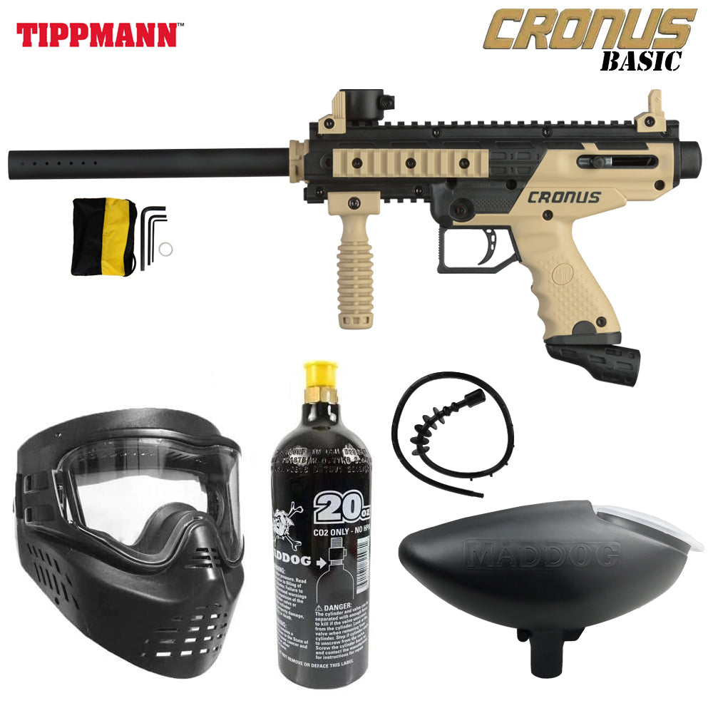 Tippmann Cronus Tactical Bronze CO2 Paintball Gun Package