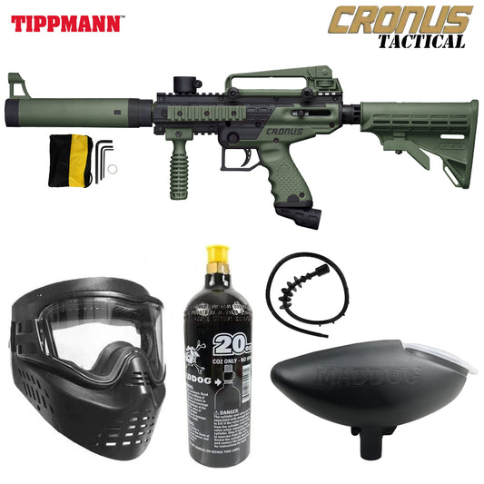 Tippmann Cronus Tactical Bronze CO2 Paintball Gun Package