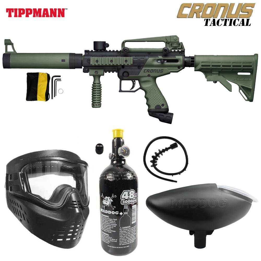 Tippmann Cronus Tactical Bronze HPA Paintball Gun Package - PaintballDeals.com