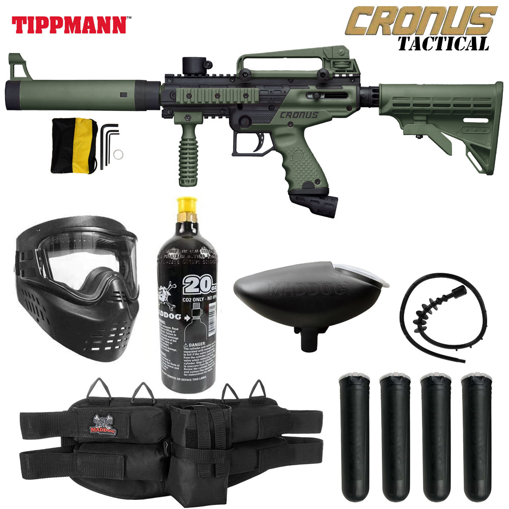 Tippmann Cronus Tactical Silver Paintball Gun Package