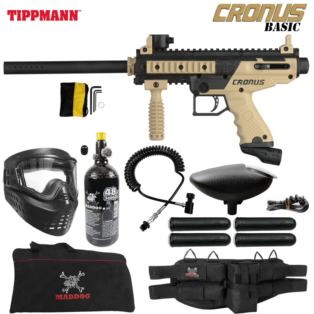 Tippmann Cronus Tactical Specialist HPA Paintball Gun Package