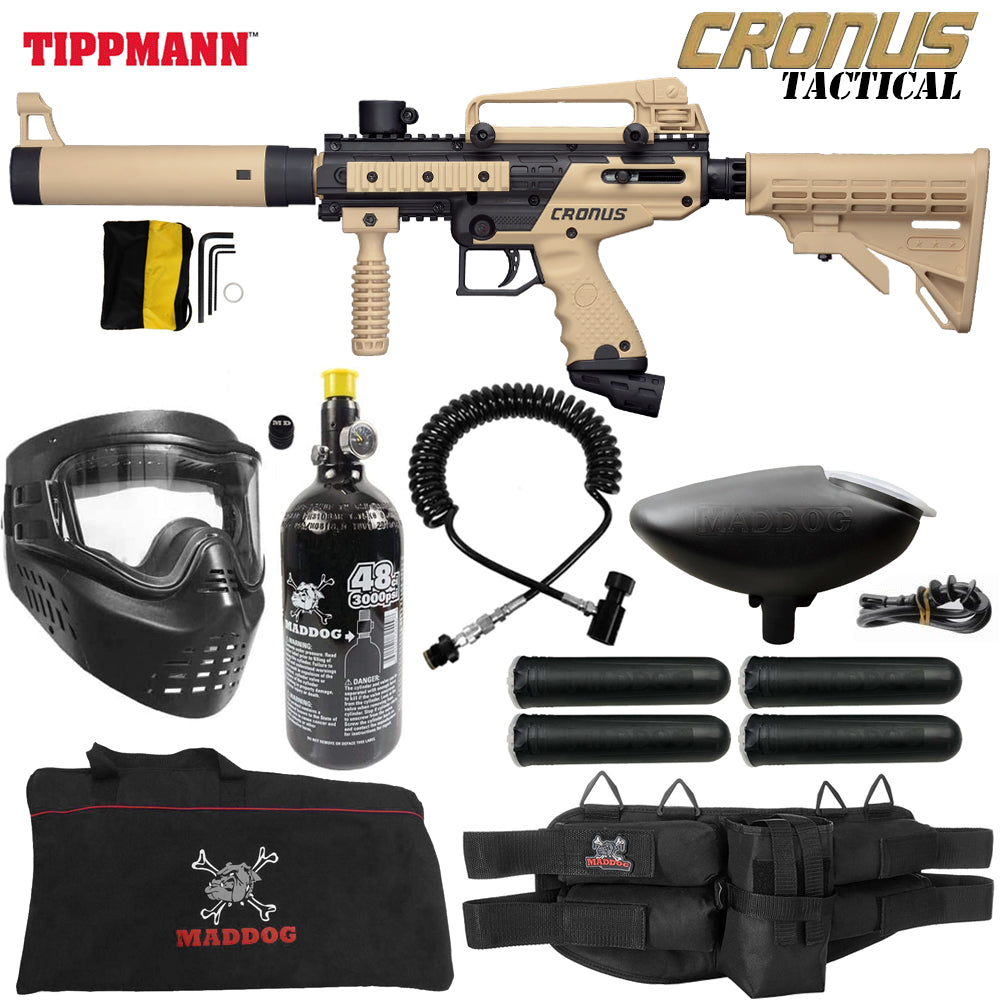 Tippmann Cronus Tactical Specialist HPA Paintball Gun Package